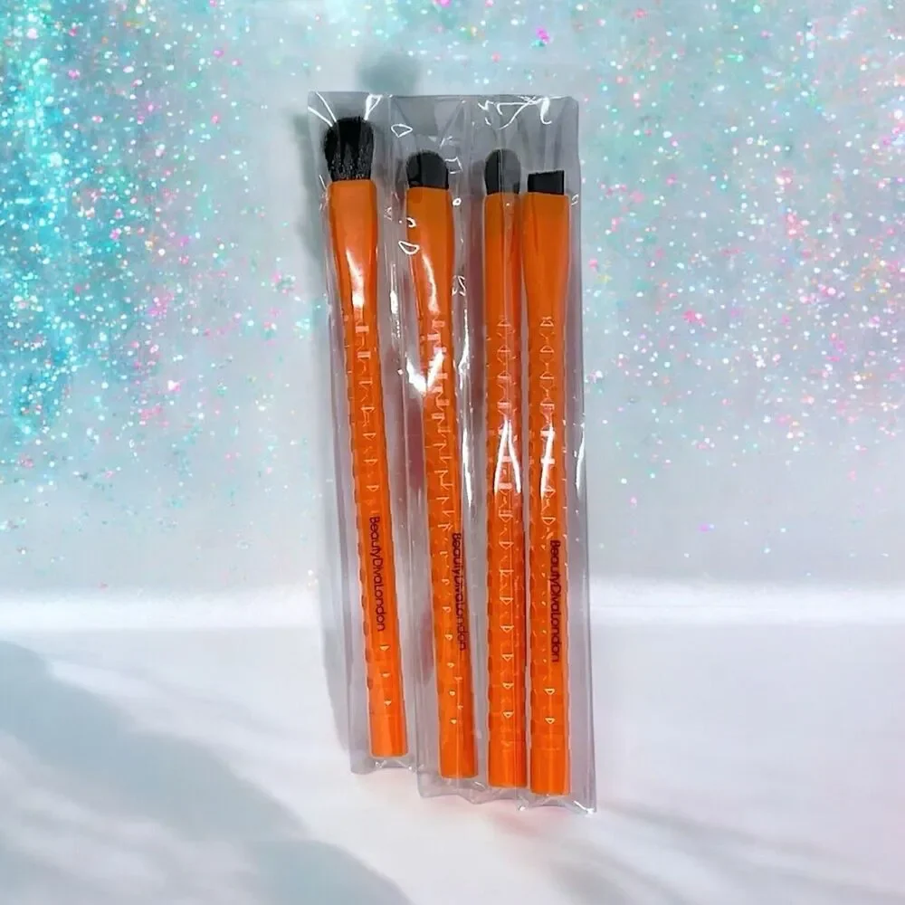Beauty Diva London Diva Eye Brush Set Of 4 MSRP $48 New In Box